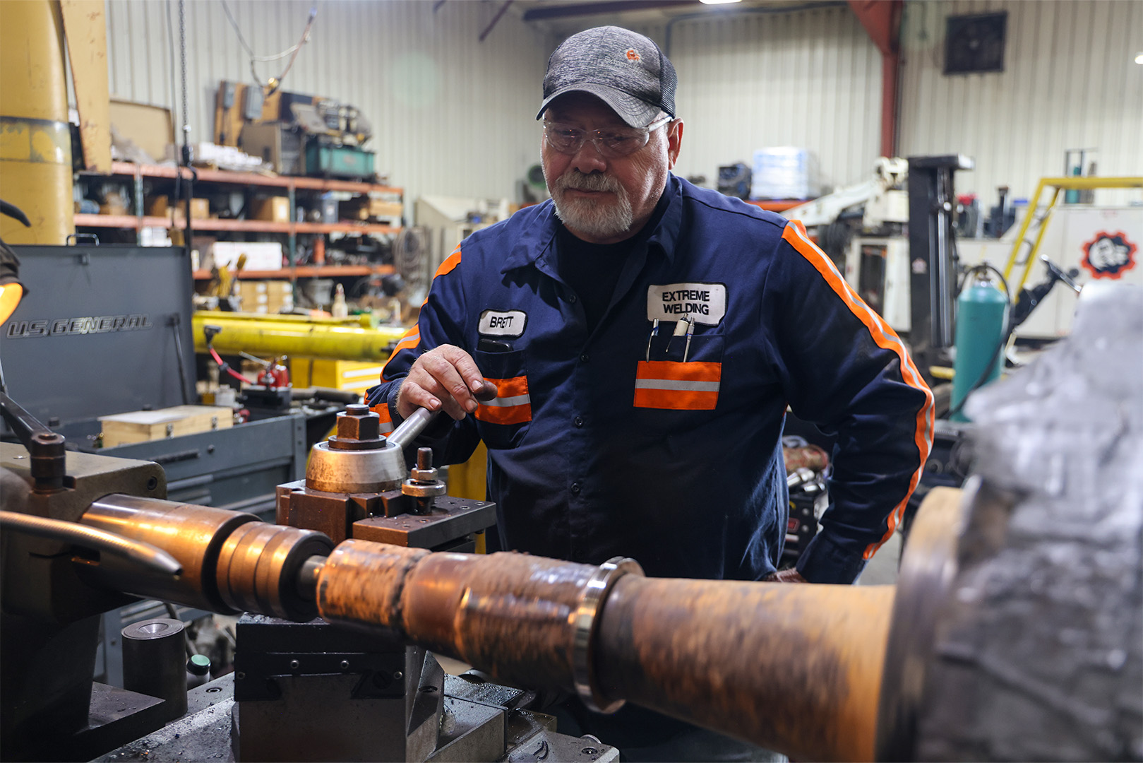 Extreme Welding and Machine Services shop and team